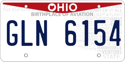 OH license plate GLN6154
