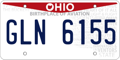 OH license plate GLN6155