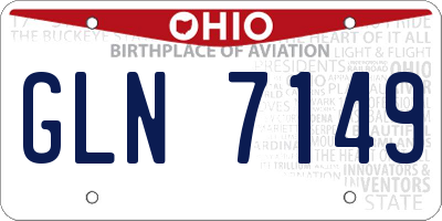 OH license plate GLN7149