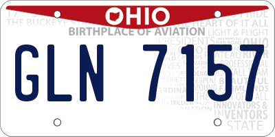 OH license plate GLN7157