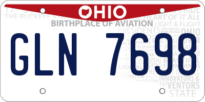 OH license plate GLN7698