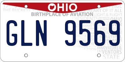 OH license plate GLN9569