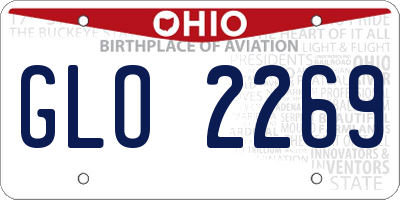 OH license plate GLO2269