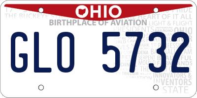OH license plate GLO5732