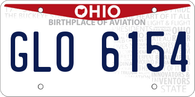 OH license plate GLO6154