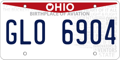 OH license plate GLO6904