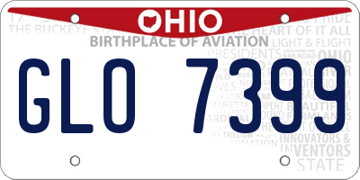 OH license plate GLO7399