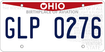 OH license plate GLP0276