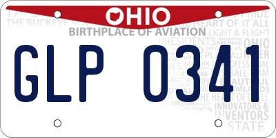 OH license plate GLP0341