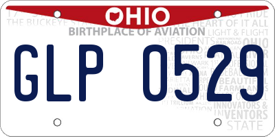 OH license plate GLP0529