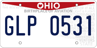 OH license plate GLP0531