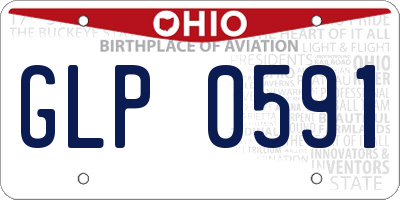 OH license plate GLP0591