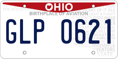 OH license plate GLP0621