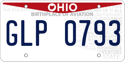 OH license plate GLP0793