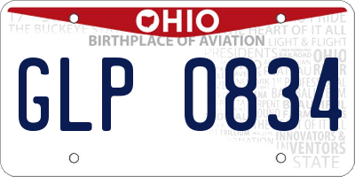 OH license plate GLP0834