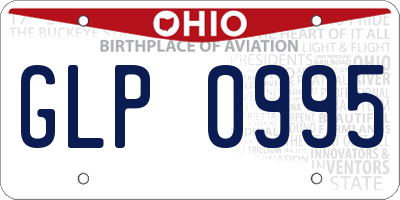 OH license plate GLP0995
