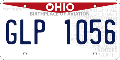 OH license plate GLP1056