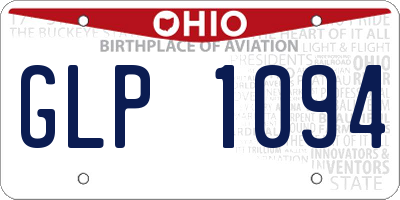 OH license plate GLP1094