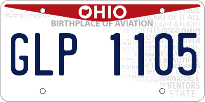 OH license plate GLP1105