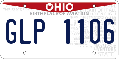 OH license plate GLP1106