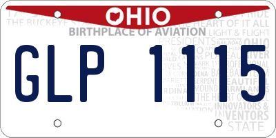 OH license plate GLP1115