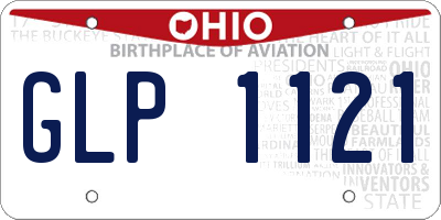 OH license plate GLP1121