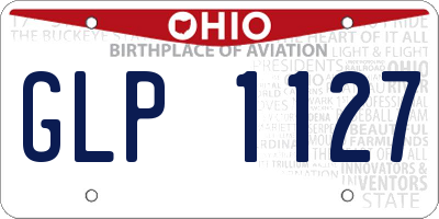 OH license plate GLP1127