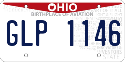OH license plate GLP1146