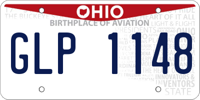 OH license plate GLP1148