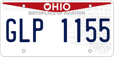 OH license plate GLP1155