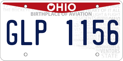 OH license plate GLP1156