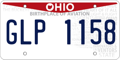 OH license plate GLP1158