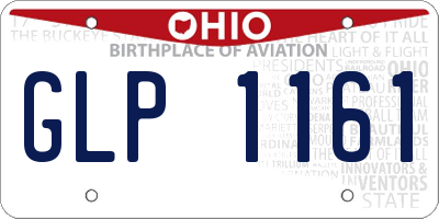 OH license plate GLP1161