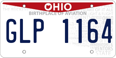 OH license plate GLP1164