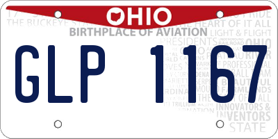 OH license plate GLP1167