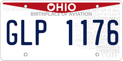 OH license plate GLP1176