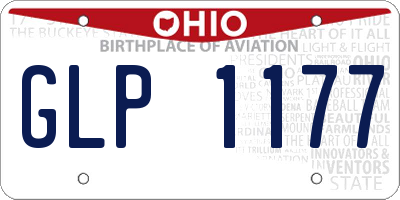 OH license plate GLP1177