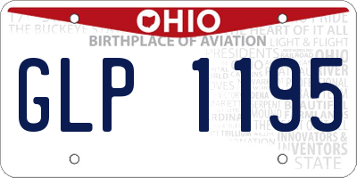 OH license plate GLP1195
