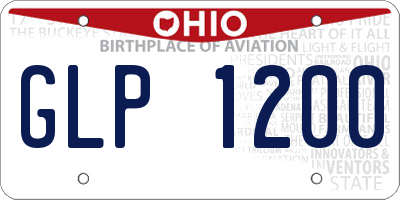 OH license plate GLP1200