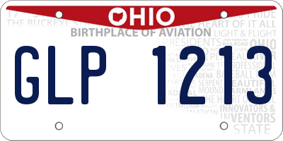 OH license plate GLP1213