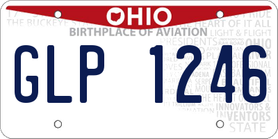 OH license plate GLP1246