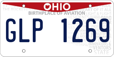 OH license plate GLP1269