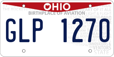 OH license plate GLP1270