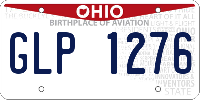 OH license plate GLP1276
