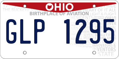 OH license plate GLP1295