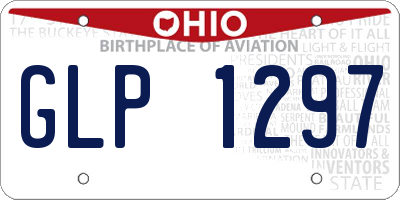 OH license plate GLP1297
