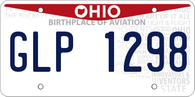 OH license plate GLP1298