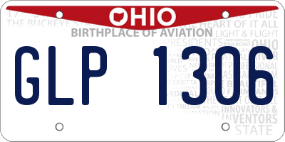 OH license plate GLP1306