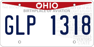 OH license plate GLP1318
