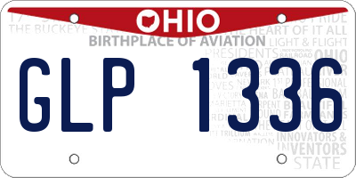 OH license plate GLP1336